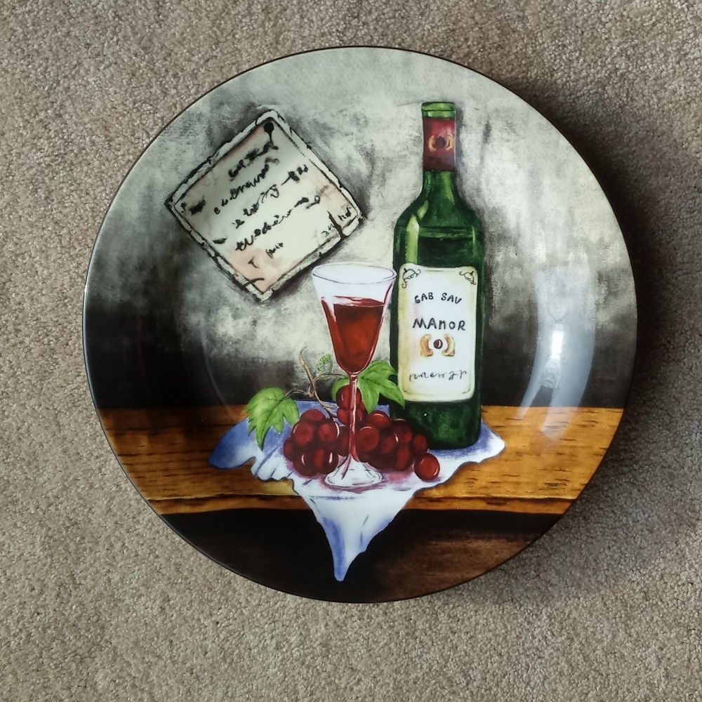 5/ $25  NWOT plate "Ristorante del Vino" wine